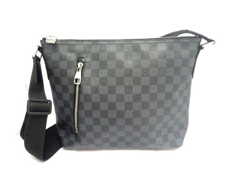 LOUIS VUITTON Mick Shoulder Bag Damier Graphite Black